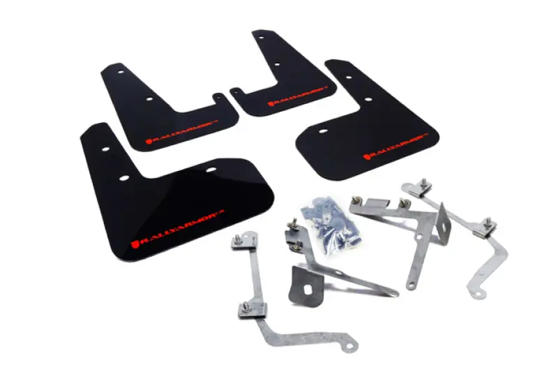 Rally Armor 11-14 Subaru WRX/STI (Sedan Only) Black UR Mud Flap w/Red Logo (RALMF19-UR-BLK/RD)