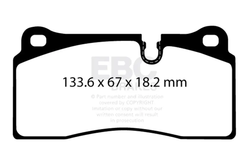 EBC 2018+ BMW M2 Competition 3.0TT Redstuff Rear Brake Pads (EBCDP32425C)
