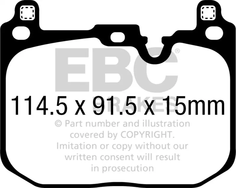 EBC 2018+ BMW X2 Yellowstuff Front Brake Pads (EBCDP42393R)