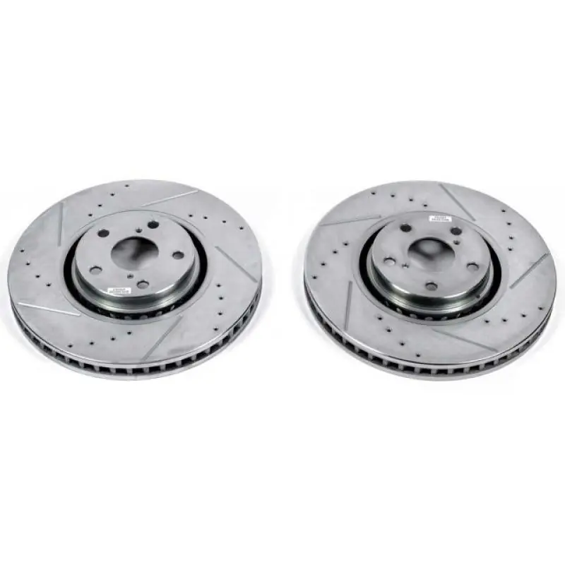 Power Stop 07-11 Lexus GS350 Front Evolution Drilled & Slotted Rotors - Pair (PSBJBR1307XPR)