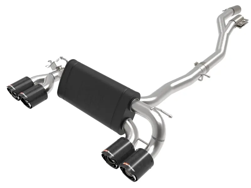 aFe MACHForce XP Exhausts Cat-Back SS 19-21 BMW M2 Competition L6-3.0L w/Carbon Fiber Tips (AFE49-36350-C)