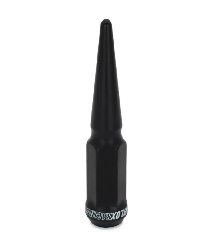 BLOX Racing Spike Forged Lug Nuts - Flat Black 14 x 1.50mm - Single (BLOBXAC-00165-SP)