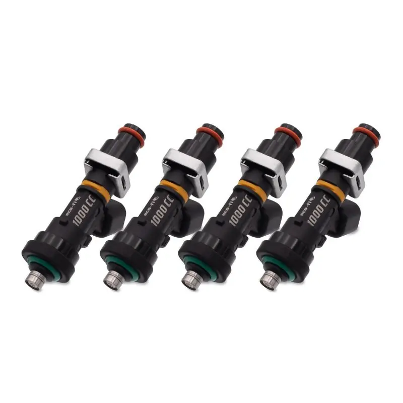 BLOX Racing Eco-Fi Street Injectors 1000cc/min w/1in Adapter For Honda B/D/H Series - Set of 4 (BLOBXEF-04914.11-1000-4)