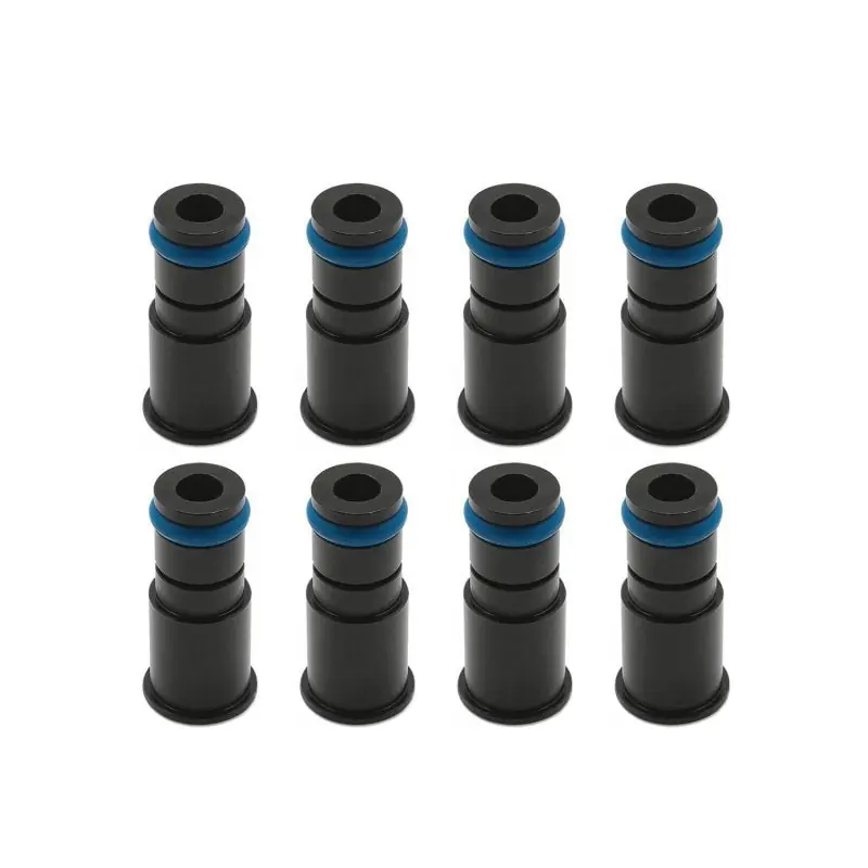 BLOX Racing 11mm Adapter Top (1in) w/Viton O-Ring & Retaining Clip (Set of 8) (BLOBXEF-AT-11L-8)