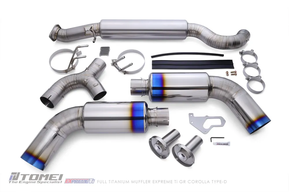 Tomei Titanium Cat-Back Exhaust System | 2023+ GR Corolla (TB6090-TY07A)