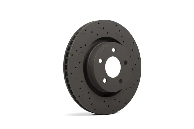 Hawk Talon 2009 BMW 335d E90 Body Code Drilled and Slotted Front Brake Rotor Set (HAWKHTC4862)