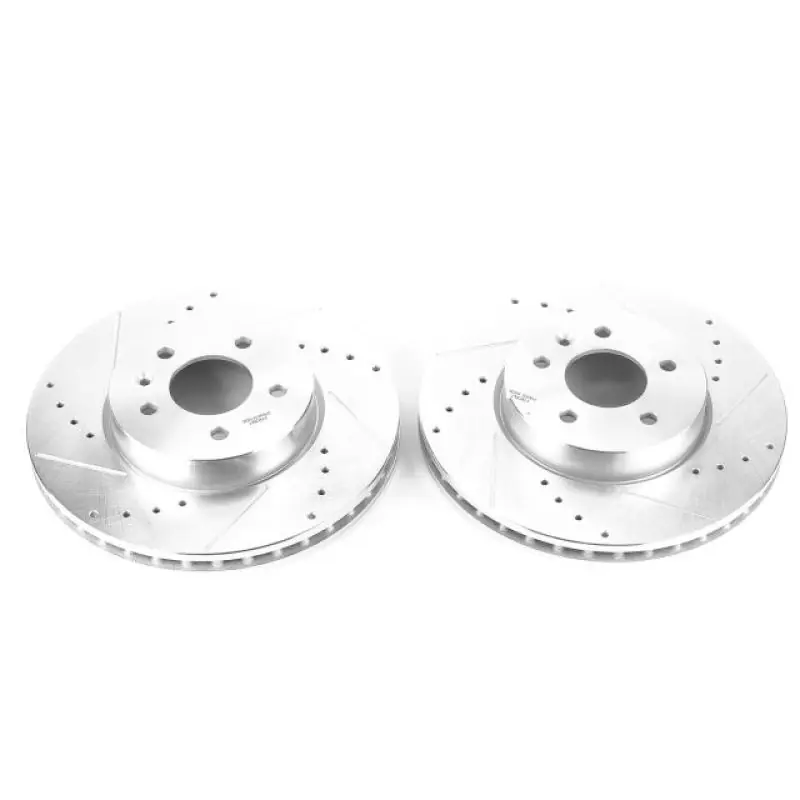 Power Stop 13-18 Cadillac ATS Front Evolution Drilled & Slotted Rotors - Pair (PSBAR82161XPR)