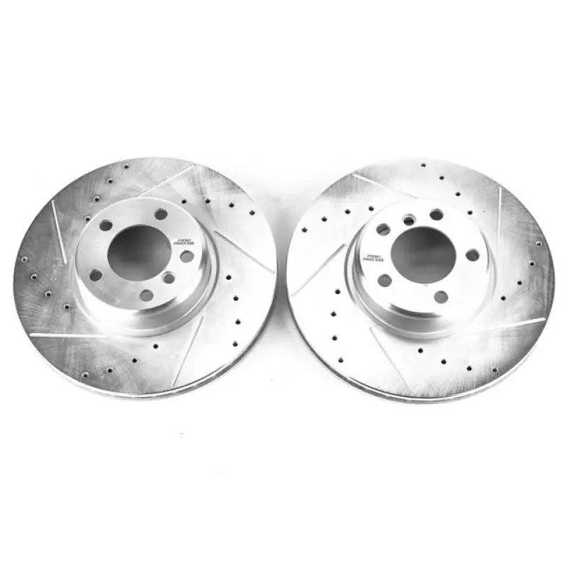 Power Stop 14-16 BMW 228i Front Evolution Drilled & Slotted Rotors - Pair (PSBEBR1402XPR)