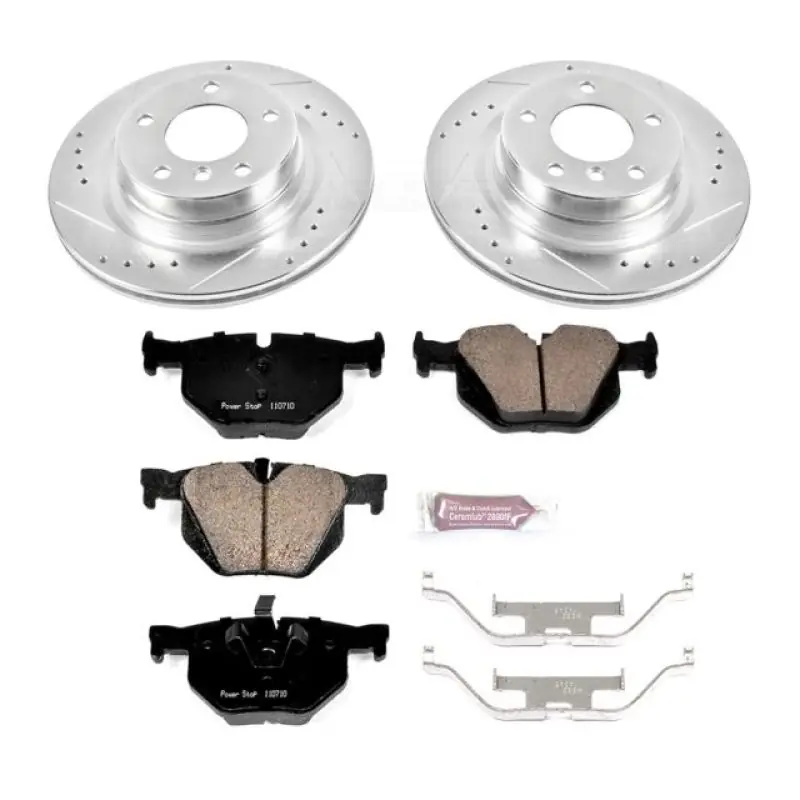 Power Stop 11-13 BMW 335i Rear Z23 Evolution Sport Brake Kit (PSBK5982)