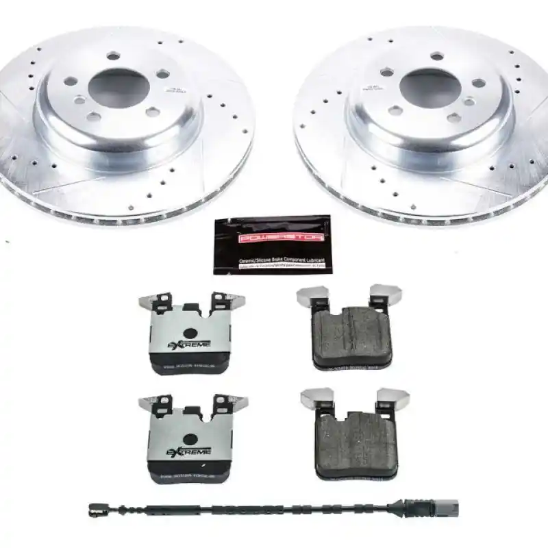 Power Stop 16-18 BMW 320i xDrive Rear Z26 Street Warrior Brake Kit (PSBK6672-26)