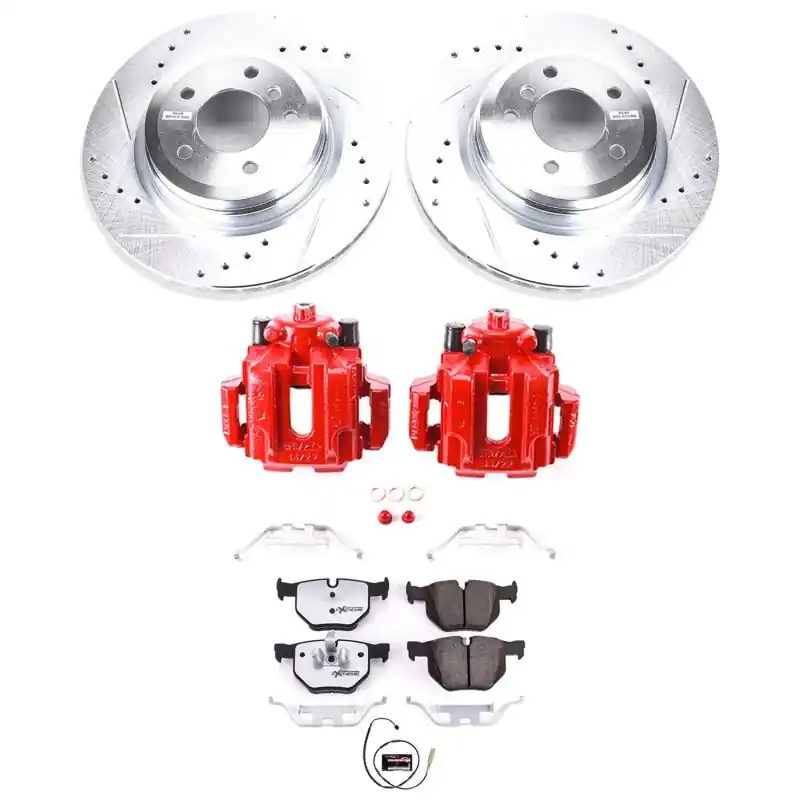 Power Stop 11-13 BMW 335i Rear Z26 Street Warrior Brake Kit w/Calipers (PSBKC5982-26)