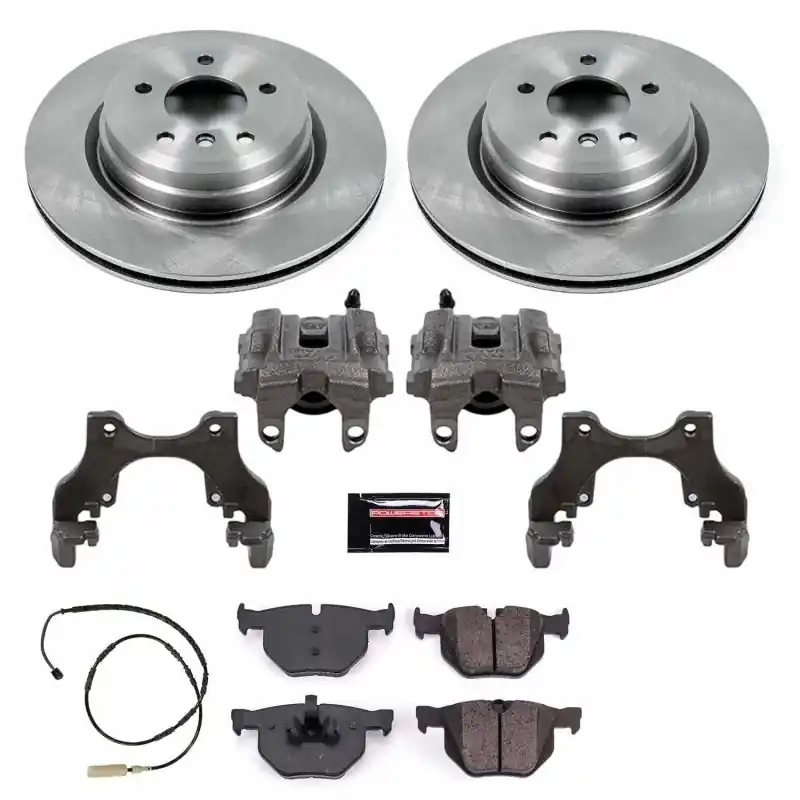 Power Stop 11-13 BMW 335i Rear Autospecialty Brake Kit w/Calipers (PSBKCOE5982)
