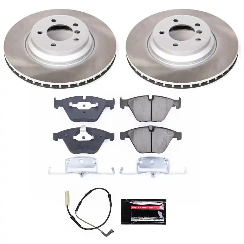 Power Stop 07-10 BMW 335i Front Semi-Coated Rotor Kit (PSBSC5281)