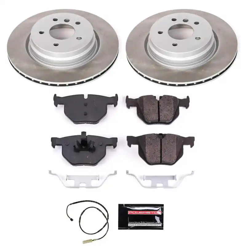 Power Stop 11-13 BMW 335is Rear Semi-Coated Rotor Kit (PSBSC5982)