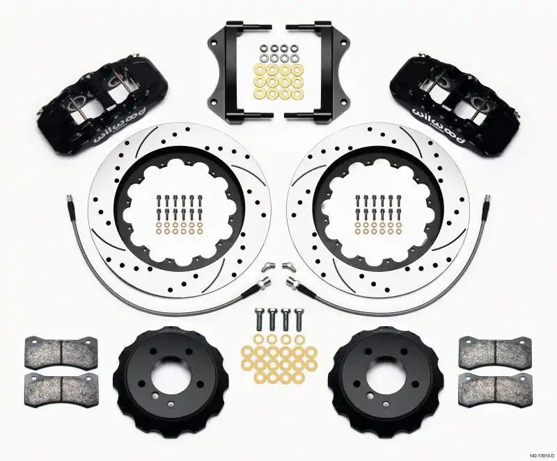 Wilwood AERO6 Front Hat Kit 15.00 Drilled 2007-2011 BMW E90 Series w/Lines (WIL140-13919-D)