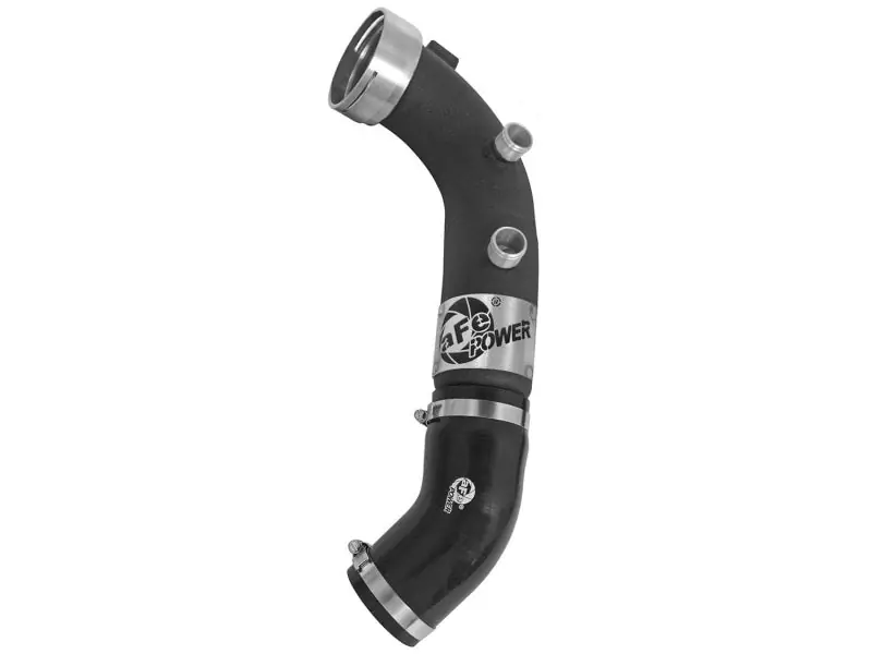 aFe BladeRunner 3in Black Intercooler Tube Cold Side w/ Couplings & Clamps 07-10 BMW 335i 3.0L (tt) (AFE46-20159-B)