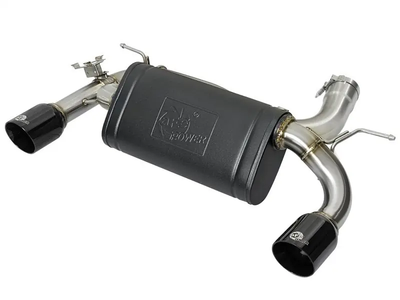 aFe MACHForce XP Exhausts Axle-Back 12-15 BMW 335i 3.0T (SS w/Black Tips) (AFE49-36336-B)