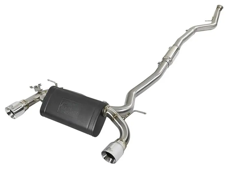 aFe MACH Force-Xp 3in 304 SS Cat-Back Exhaust w/Polished Tips 12-15 BMW 335i (F30) L6 3.0L (t) N55 (AFE49-36340-P)