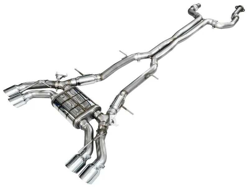 AWE Tuning 2021+ Cadillac CT4-V Blackwing SwitchPath Exhaust - Chrome Silver Tips (AWE3025-42436)