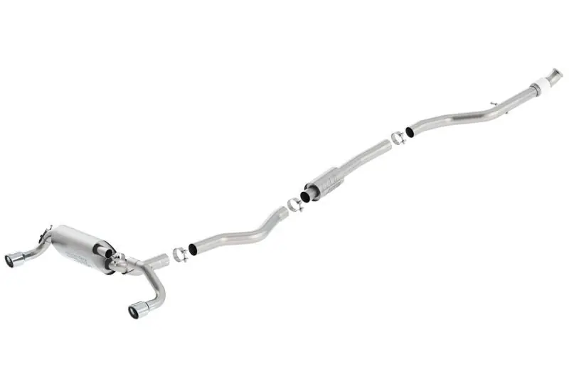 Borla 13-16 BMW 335i / 435i Atak Cat back SS 3.0in, 2.25in 3.5in Tip Single Rolled (BOR140580)
