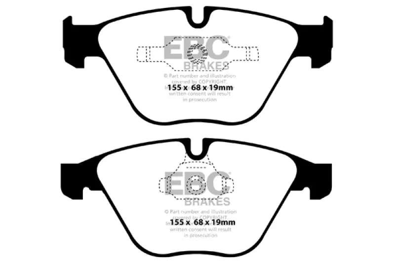 EBC 11+ BMW Z4 3.0 Twin Turbo iS (E89) Redstuff Front Brake Pads (EBCDP32006C)