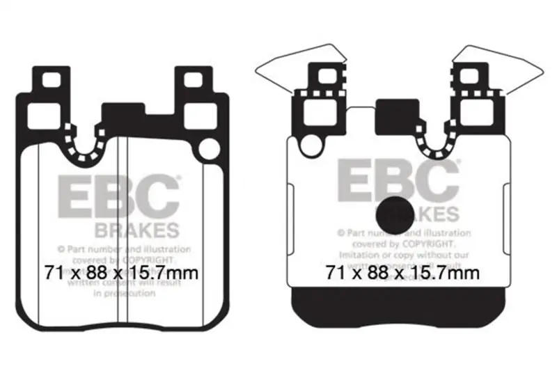 EBC 14+ BMW 228 Coupe 2.0 Turbo Brembo calipers Ultimax2 Rear Brake Pads (EBCUD1656)