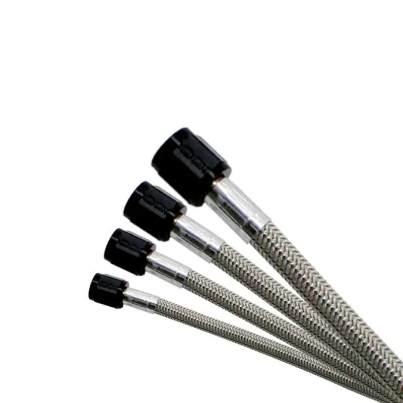Nitrous Express 4AN 16ft Stainless Steel Braided Hose - Black (NEX11192)