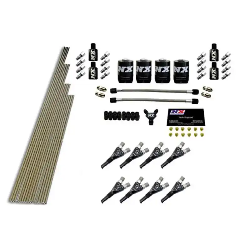 Nitrous Express 8 Cyl Shark Nozzle Intake Plumbing Kit (Incl Hardware) (NEX13385)