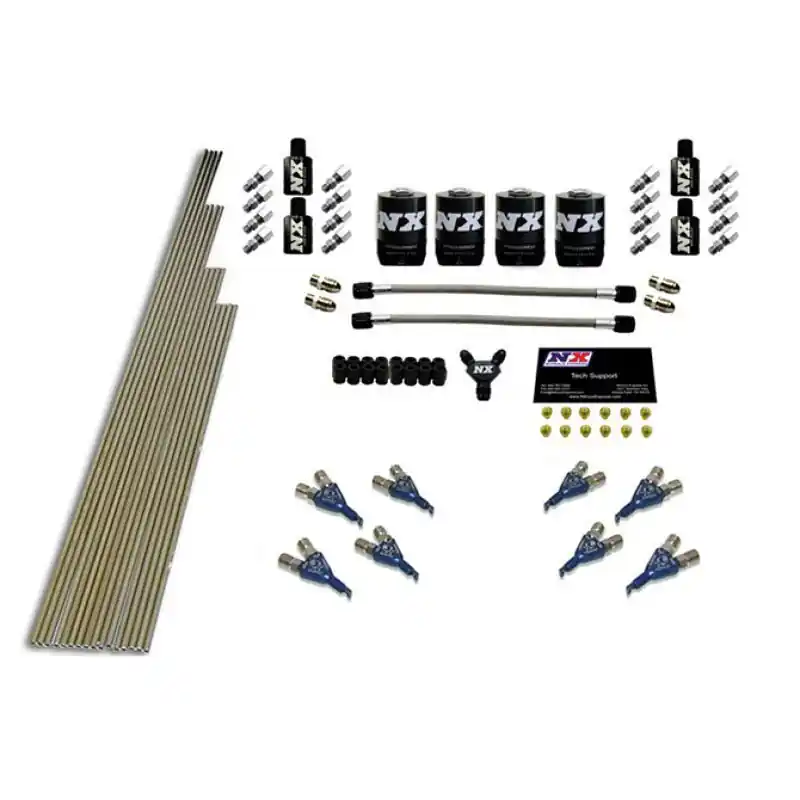 Nitrous Express 8 Cyl Piranha Nozzle Intake Plumbing Kit (Incl Hardware) (NEX13386)