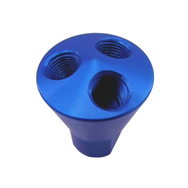 Nitrous Express 3 Port Showerhead Distribution Block - Blue (NEX15014)