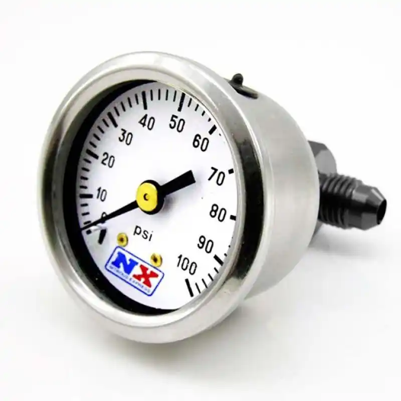 Nitrous Express Fuel Pressure Gauge (0-100 PSI w/Manifold) (NEX15512)