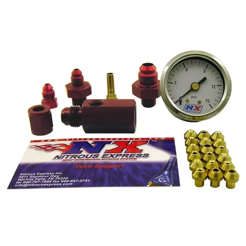 Nitrous Express Master Flo-Check (Checks Flowing Fuel Pressures Gauge Incl) (NEX15519)