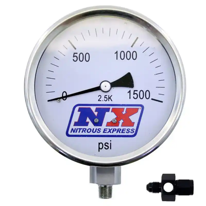 Nitrous Express Nitrous Pressure Gauge 4in-High Accuracy 4AN (NEX15541)