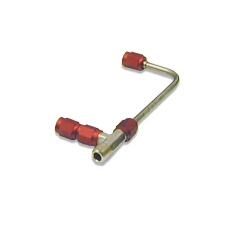 Nitrous Express 4500 Gemini SS Solenoid to Plate Connectors - Red (Old Style Plate) (NEX15717)
