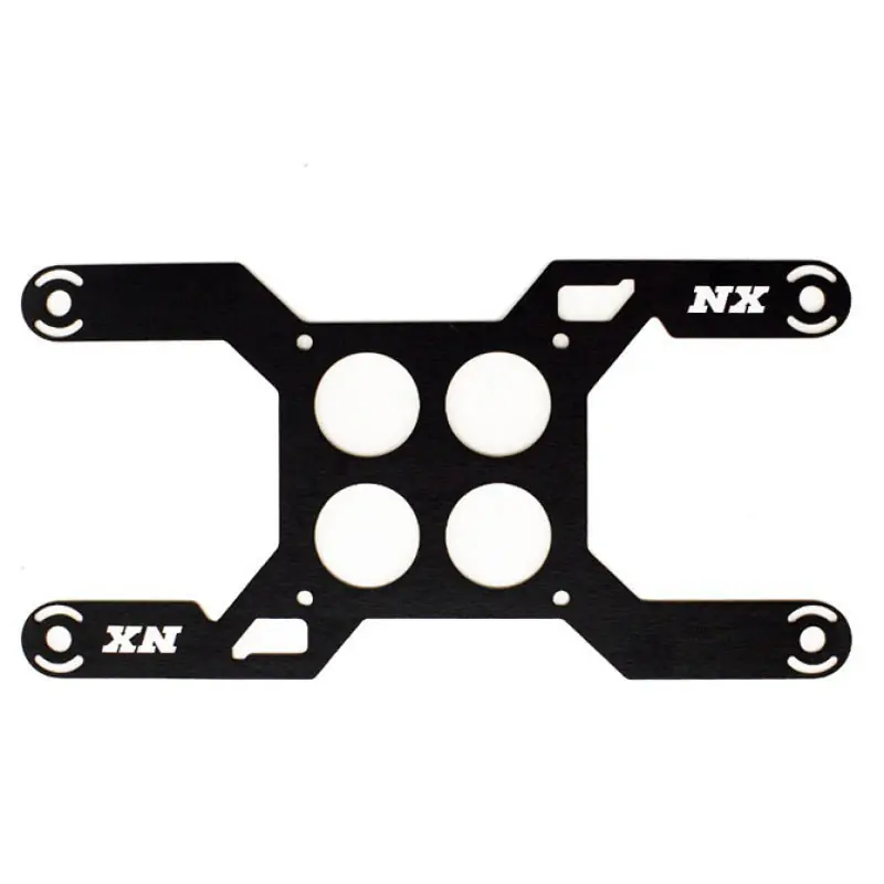 Nitrous Express Carb Plate Solenoid Bracket for Dominator (4 Solenoid) (NEX15729D)