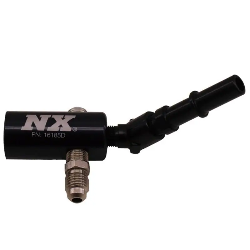 Nitrous Express 3/8-10mm Late Model Billet Fuel Line Adapter 45 Degree (NEX16185-45)