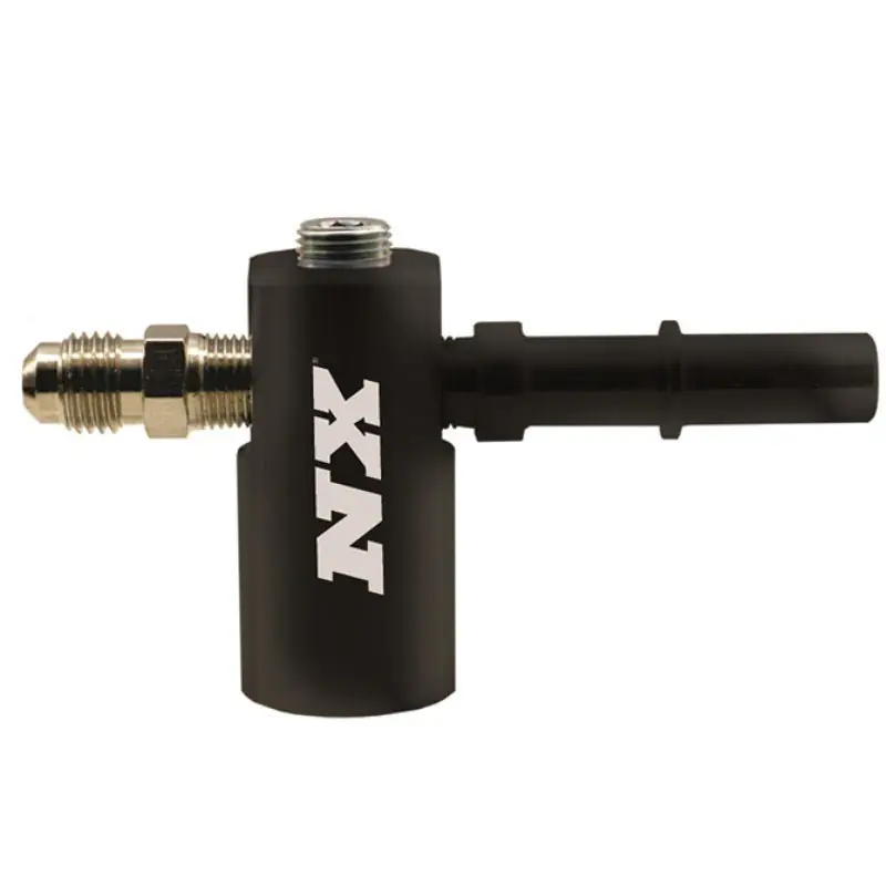Nitrous Express 3/8-10mm Late Model Billet Fuel Line Adapter 90 Degree (NEX16185D)