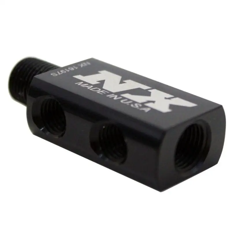 Nitrous Express Compact Distribution Block w/Gauge Port (NEX16197S)