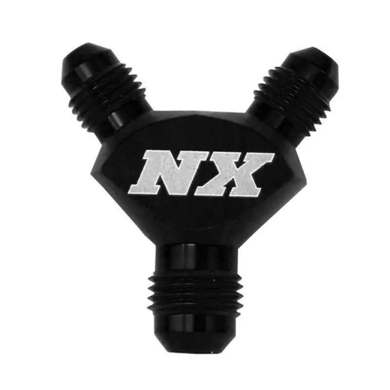 Nitrous Express 6AN x 4AN x 4AN Billet Pure-Flo Y Fitting - Black (NEX16384)