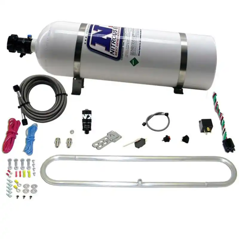 Nitrous Express N-Tercooler System w/15lb Bottle (Remote Mount Solenoid) (NEX20000R-15)