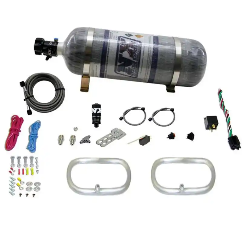 Nitrous Express Dual Ntercooler Ring System (2 - 6 x 6 Rings) w/Composite Bottle (NEX22200-12)