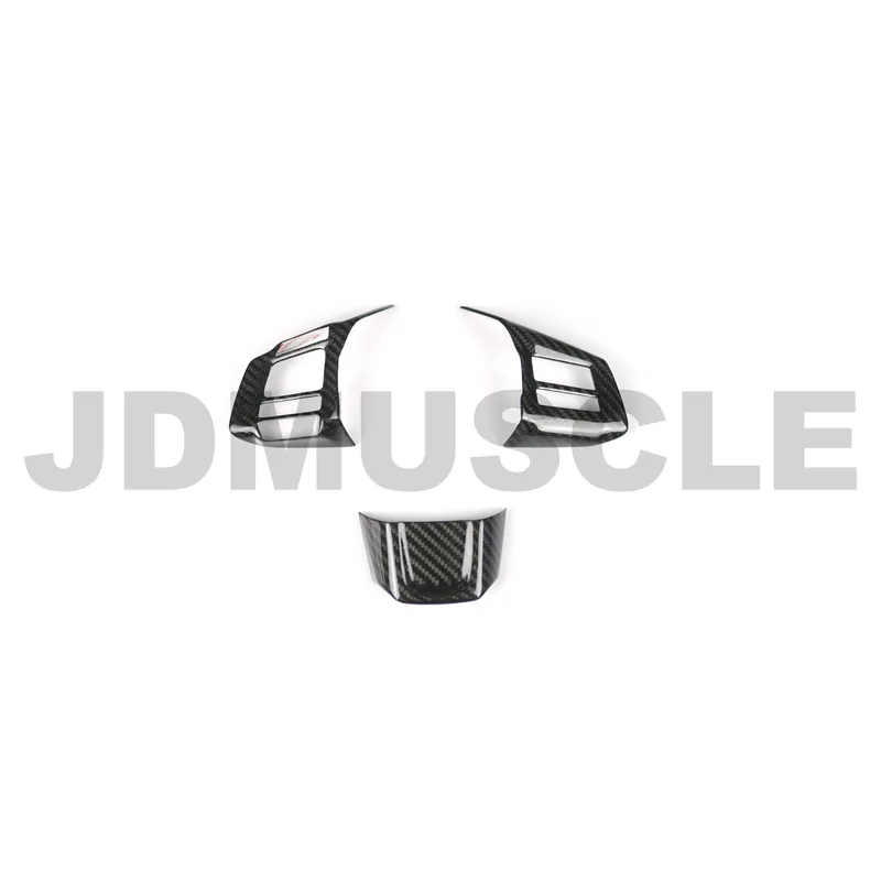 JDMuscle Tanso Carbon Fiber Steering Wheel Covers - 2016-2019* WRX MT / STI