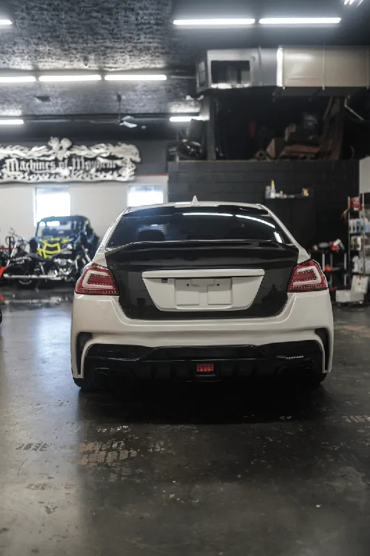 JDMuscle Gloss Black / Paint Matched License Plate Backing (15-21 Subaru WRX/STI)