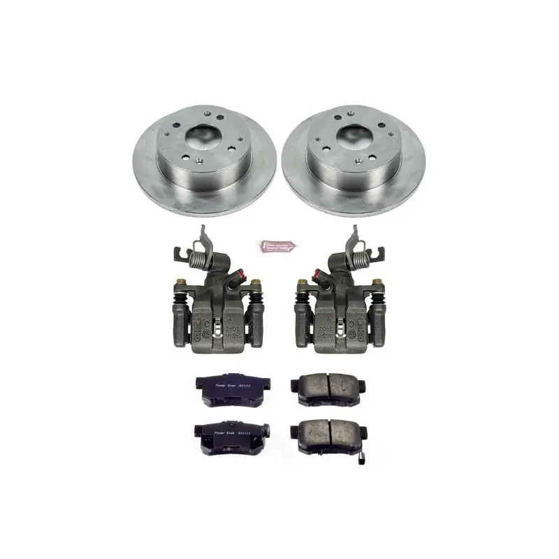 Power Stop 98-02 Honda Accord Rear Autospecialty Brake Kit w/Calipers (PSBKCOE1244B)