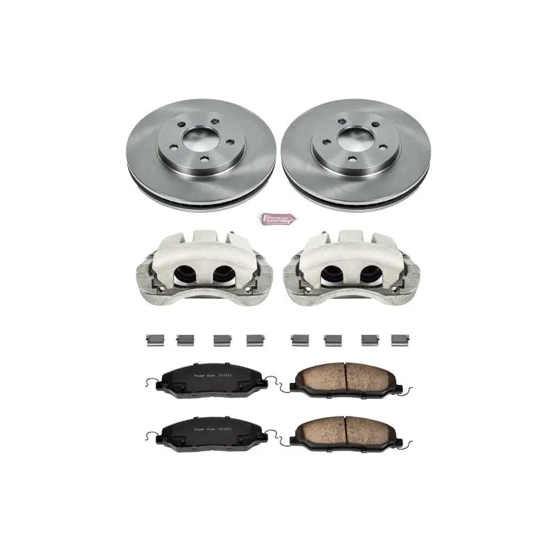 Power Stop 05-10 Ford Mustang Front Autospecialty Brake Kit w/Calipers (PSBKCOE1382)
