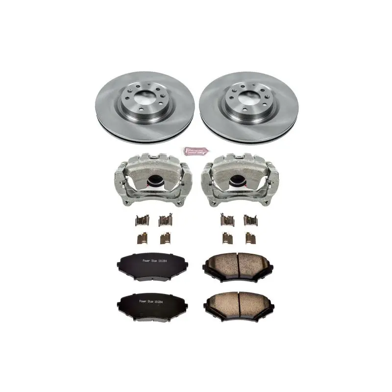 Power Stop 04-11 Mazda RX-8 Front Autospecialty Brake Kit w/Calipers (PSBKCOE3026)
