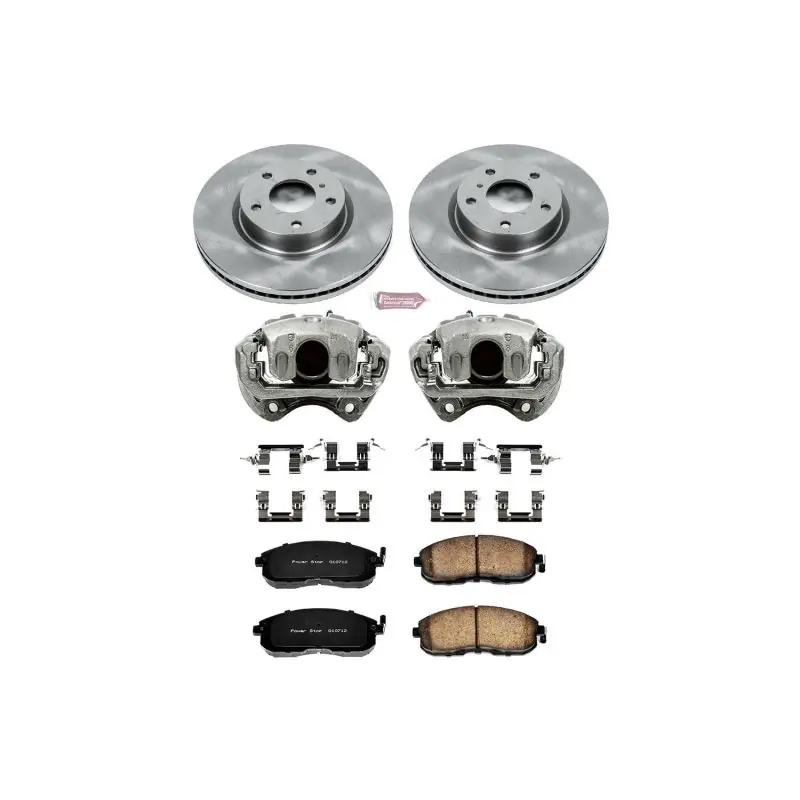 Power Stop 03-05 Infiniti G35 Front Autospecialty Brake Kit w/Calipers (PSBKCOE3140)