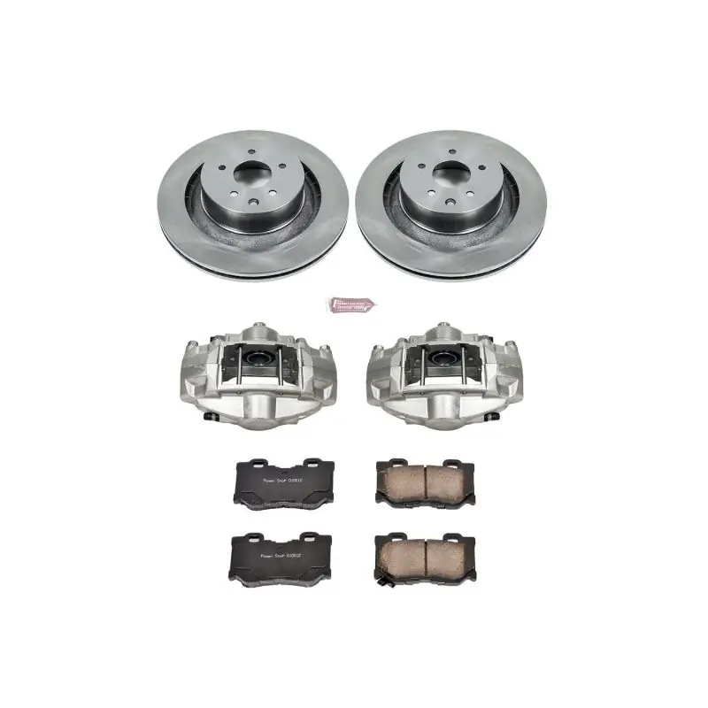 Power Stop 08-13 Infiniti G37 Rear Autospecialty Brake Kit w/Calipers (PSBKCOE4732)