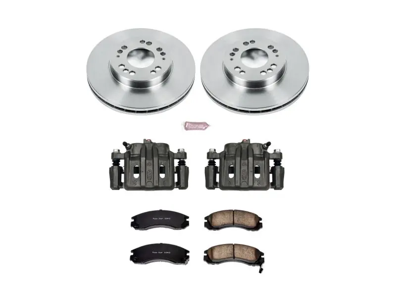 Power Stop 97-04 Mitsubishi Diamante Front Autospecialty Brake Kit w/Calipers (PSBKCOE798B)
