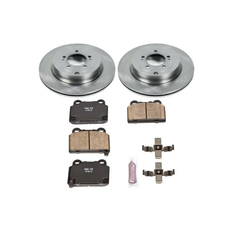 Power Stop 08-15 Mitsubishi Lancer Rear Autospecialty Brake Kit (PSBKOE4741)